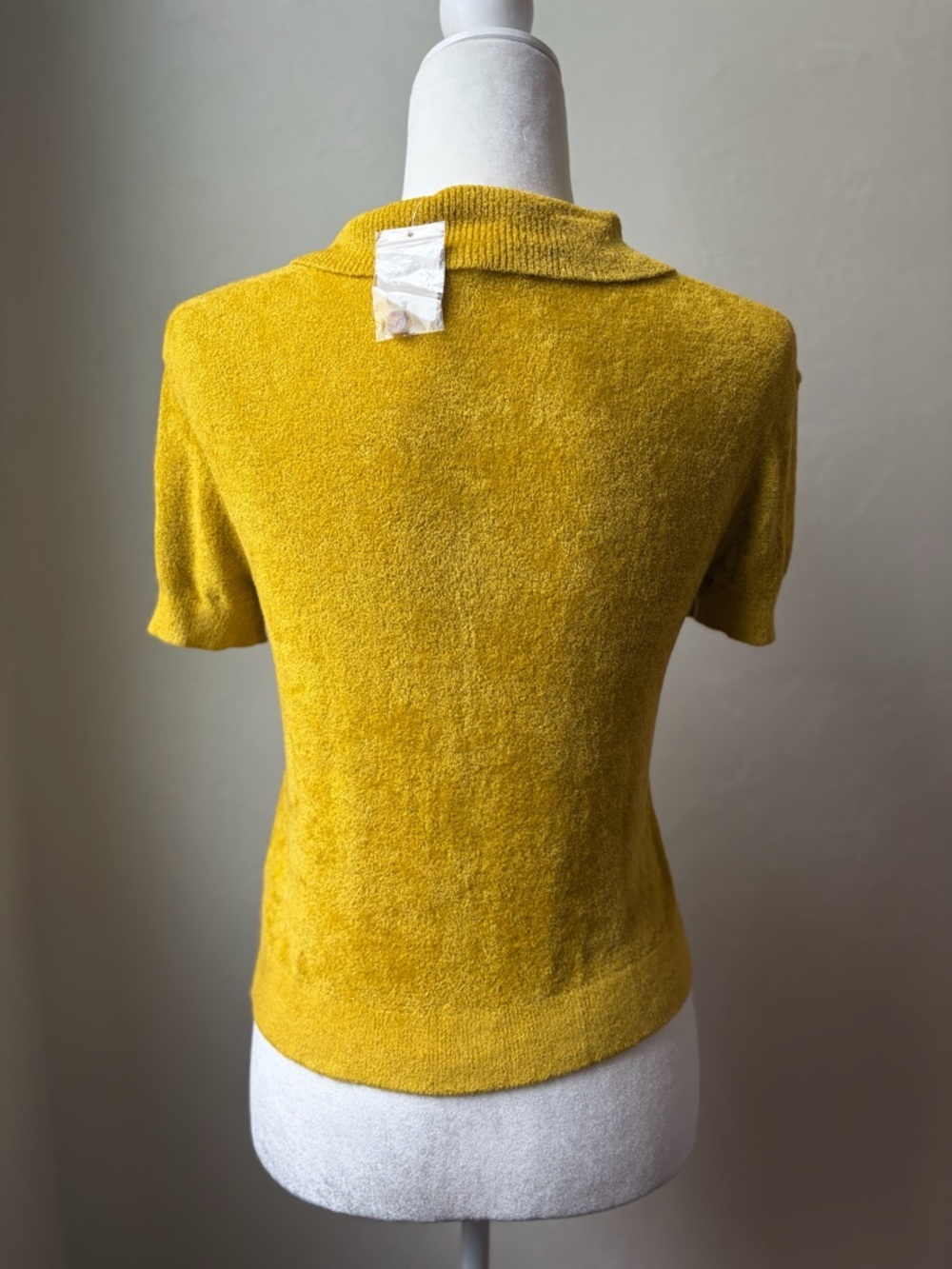 Urban Outfitters Adeline Mustard Yellow Knit Button Front Cardigan Top SP NWT - Picture 7 of 9